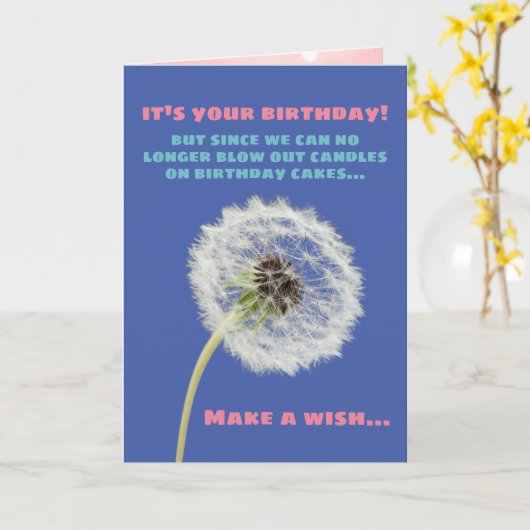 Maak een feestdag met een andelion en heb te veel kaart (Gele Bloem)