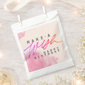 Maak een fijne feestdag in roze bedankzakje (Geknipt)