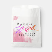 Maak een fijne feestdag in roze bedankzakje (Voorkant)