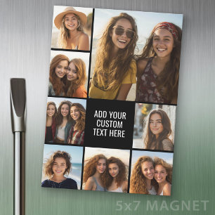 Maak een fotocollage met 8 foto's - magneet