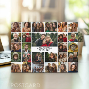 Maak een funky fotocollage met 27 foto's briefkaart