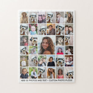 Maak een funky fotocollage met 33 foto's legpuzzel