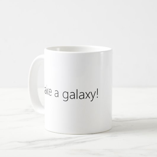 Maak een galaxy! koffiemok (Voorkant links)