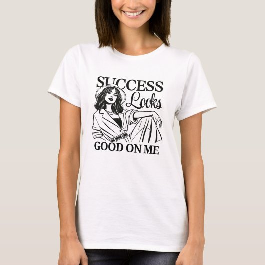 Maak een gedurfde uitspraak met de "Succes ziet er T-shirt (Voorkant)