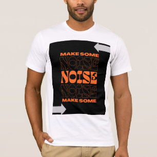 Maak een geluid grafisch ontwerp t-shirt