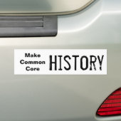Maak een gemeenschappelijke kernoorgeschiedenis bumpersticker (Op auto)