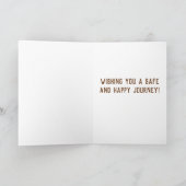 Maak een geweldige reis Bon Voyage Camera Wenskaar Kaart (Binnen)