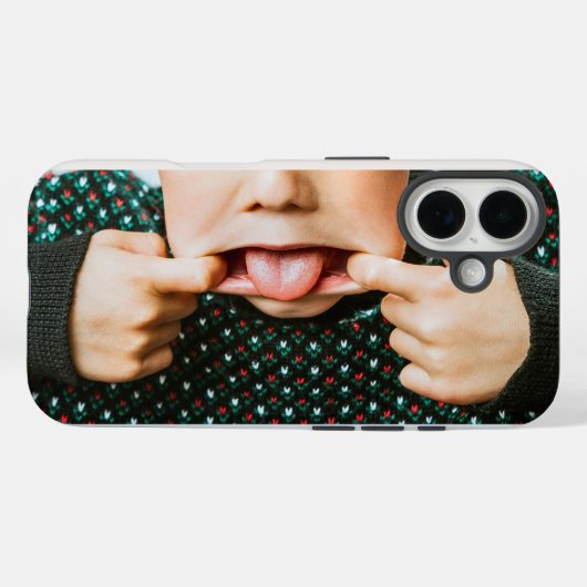 Maak een gezicht kinderachtig maar effectief Case-Mate iPhone case (Achterkant (horizontaal))