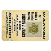 Maak een Gezocht Poster Funny Fridge Magnet Magneet (Horizontaal)