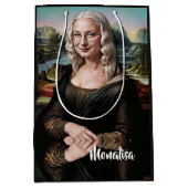 Maak een grappig gezicht medium cadeauzakje (Voorkant)