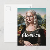 Maak een grappig gezicht op maat briefkaart (Voorkant / Achterkant)