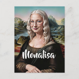Maak een grappig gezicht op maat briefkaart