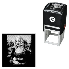 Maak een grappig gezicht zelfinktende stempel