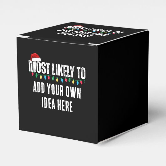 Maak een grappige 'Waarschijnlijk meest...' citaat Bedankdoosjes (Voorkant Zijde)