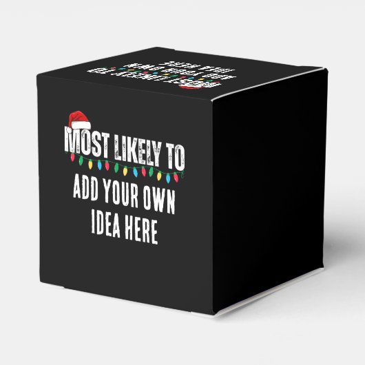 Maak een grappige 'Waarschijnlijk meest...' citaat Bedankdoosjes (Achterkant)