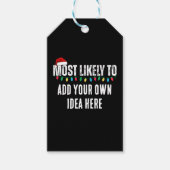 Maak een grappige 'Waarschijnlijk meest...' citaat Cadeaulabel (Voorkant)