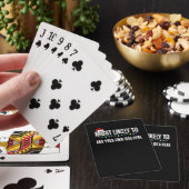 Maak een grappige 'Waarschijnlijk meest...' citaat Pokerkaarten (Insitu)