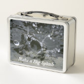 Maak een grote plons spatten water plezier (Achterkant)