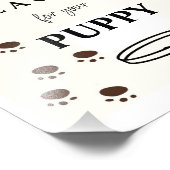 Maak een halsband teken, puppy Pawty Foto Afdruk (Hoek)