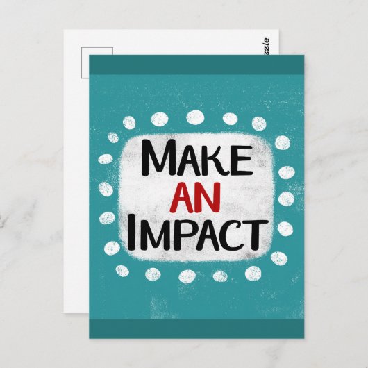 Maak een impact Briefkaart (Voorkant / Achterkant)