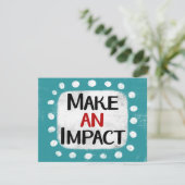 Maak een impact Wenskaart Kaart (Staand voorkant)