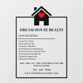 Maak een indruk met Real Estate Window Decals (Vel)