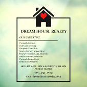 Maak een indruk met Real Estate Window Decals (Vel 3)