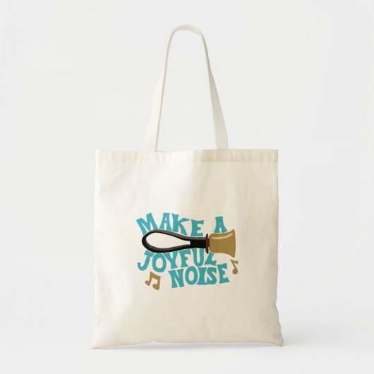 Maak een Joyful Noise Handbell Spelaars Tote Bag (Voorkant)