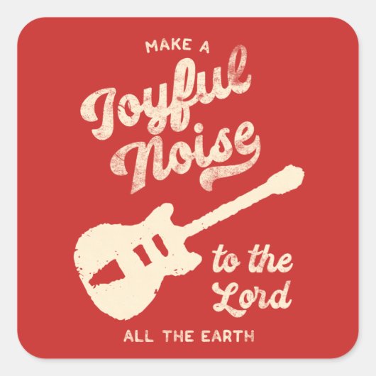 Maak een Joyful Noise Sticker (Voorkant)