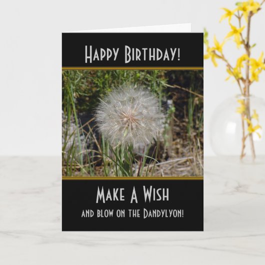Maak een Kaart van de Verjaardag van Dandylyon van (Gele Bloem)