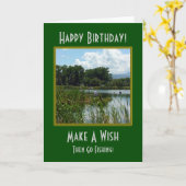 Maak een Kaart van de Verjaardag van de Visserij (Gele Bloem)