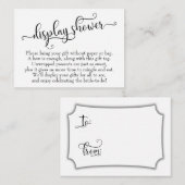 Maak een kaartje voor het weergeven van Vrijgezell Informatiekaartje (Voorkant / Achterkant)