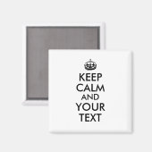Maak een Keep Calm en Jouw tekst Magnet Custom Col (Voorkant / Achterkant)