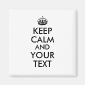 Maak een Keep Calm en Jouw tekst Magnet Custom Col (Voorkant)