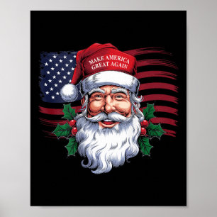 Maak een Kerst Grote Opnieuw Kerstmis Trump Pyjama Poster