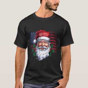 Maak een Kerst Grote Opnieuw Kerstmis Trump Pyjama T-shirt