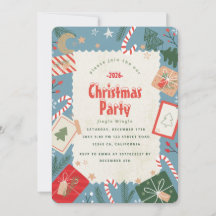 Maak een kerstfeest uitnodiging