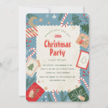Maak een kerstfeest uitnodiging