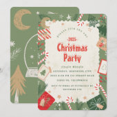 Maak een Kerstfeest Uitnodiging (Voorkant / Achterkant)