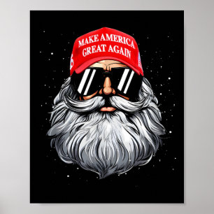 Maak een kerstfeest weer leuk Xmas Trump Sant Poster