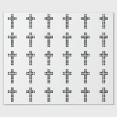 Maak een kruispatroon met elk logo of elke afbeeld cadeaupapier (Vlak)