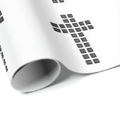 Maak een kruispatroon met elk logo of elke afbeeld cadeaupapier (Rol Hoek)