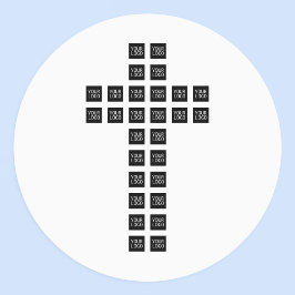 Maak een kruispatroon met elk logo of elke afbeeld labels