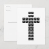 Maak een kruispatroon met elk logo of elke afbeeld uitnodiging briefkaart (Voorkant / Achterkant)