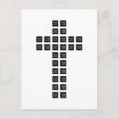 Maak een kruispatroon met elk logo of elke afbeeld uitnodiging briefkaart (Voorkant)