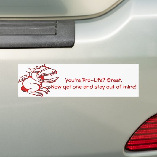 Maak een leven bumpersticker (Op auto)