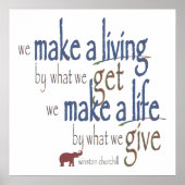 "Maak een leven - maak een leven" Poster (Voorkant)