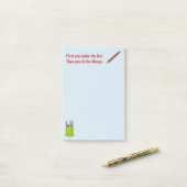 Maak een lijstBlocnote Post-it® Notes (Op bureau)