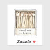 Maak een match in de hemel sticker (Vel)