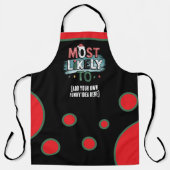 Maak een 'Meest Waarschijnlijk' grappig kerstcita Schort (Voorkant)